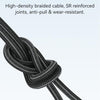 USAMS SJ738 240W 6 in 1 Aluminum Alloy Fast Data Charging Cable, Length: 2m(Gun Color)