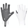 BOODUN P101251 Summer Outdoor Half Finger Silicone Non-Slip Fishing Gloves, Size: XL(White)