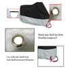 190T Motorcycle Rain Covers Dustproof Rain UV Resistant Dust Prevention Covers, Size: XXXXL(Black and Silver)