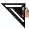 Angle Ruler Measuring Tool For Woodworking Square Layout Gauge(12 Inch Black)