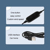 F210 Dual-Engine Car Air Outlet Base Dual-Purpose USB Fan(Black)