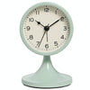 Metal Retro Silent Table Alarm Clock Student Bedside Clock With Night Light(Green)