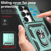 For Samsung Galaxy S25 Ultra 5G Sliding Camshield Holder Phone Case(Green)