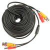 20m CCTV Power Video Cable, Black, BNC, 2.1mm, Pre-made