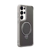 For Samsung Galaxy S25 Ultra 5G Carbon Fiber Texture 360 MagSafe Holder Phone Case(Titanium Gray)