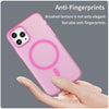 For iPhone 11 Pro MagSafe Frosted Translucent TPU + PC Full Coverage Phone Case(Pink)