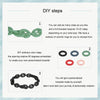 Silicone Acrylic Splicing DIY Bracelet Jewelry(PMB001-PK)