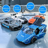 320-1 4pcs/set 1:60 Alloy Car Toy 3 Open Doors Back Force Sports Car Model