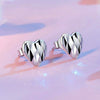 S925 Sterling Silver Love Heart Earrings For Women(SCE1703)