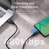 TOPK AM63 1m USB to 8 Pin Flat Magnetic Metal Connector Nylon Braided Magnetic Fast Charging Data Cable(Red)