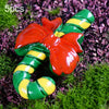 5pcs Christmas Decorations Resin Crafts Gifts Home Decorations Small Ornaments, Style: Yellow Green Cane