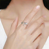 Hummingbird Greeting Opening Female Sterling Silver Ring