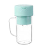 420ml 6 Blades Straw Juice Cup USB Charging Portable Fruit Juicer Smoothie Maker(Green)