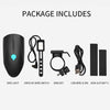 USB Charging Bike LED Riding Light, Charging 3 Hours with Horn(Blue)