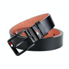 Dandali L8031 Men Casual Antique Buckle Leather Belt Waistband, Size: 110-125cm (Black)