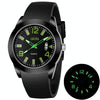 addies MY-1601 Luminous Version Silicone Watchstrap Quartz Watch, Support Calendar, Size:L(Green)