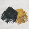 Mini Messenger Bag Cute Tassel Design Kids Coin Purses Children Handbags Shoulder Bags(Light Green)