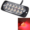 DC 12V-24V 2W 12LEDs SMD-2835 Lamps 17 Flash Patterns 3 Lines Car Flash Lamp Waterproof Car Truck Emergency Strobe Flash Warning Light, Cable Length: 90cm