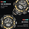 SMAEL 8045 Outdoor Waterproof Time Sports Luminous Dual Display Watch(Black)