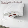 Interhasa 220V Automatic Electric Hand Dryer Mini  Induction Hand Drying Machine,Style: Single Hot,CN Plug