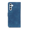 For Samsung Galaxy A36 5G KHAZNEH Retro Texture Horizontal Flip Leather Phone Case(Blue)
