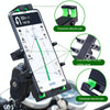 A02 Motorcycle Mobile Phone Navigation Bracket Car Riding Anti-shock Aluminum Alloy Rack(M10 Ball Header Installation Model)