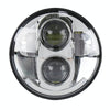 5.75 inch DC12V 6000K-6500K 40W Car LED Headlight for Harley (Silver)