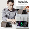For iPhone 13 Pro Max DG.MING MAGKING-K2 Series MagSafe RFID Card Bag Detachable Phone Case(Coffee)