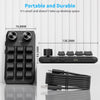 Bluetooth Wireless 12KV2 MOLD Mini Mechanical 12 Keys 2 Knob Custom Programming Keyboard(Black)