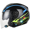 KUQIBAO Motorcycle Smart Bluetooth Sun Protection Double Lens Safety Helmet, Size: XXL(Glossy Black Phantom Fiber)