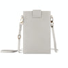 Litchi Texture Card Holder Mobile Phone Bag with Long Strap(White)
