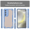 For Samsung Galaxy S24 5G Armor Glaze PC Hybrid TPU Phone Case(Blue)
