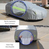 PEVA Anti-Dust Waterproof Sunproof Sedan Car Cover with Warning Strips, Fits Cars up to 4.9m(191 inch) in Length