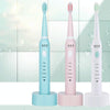 DELIPU Electric Toothbrush Rechargeable Sonic 5-Speed Adjustment Children Adult Household Waterproof Soft Hair Whitening Toothbrush USB Charging Stand(White)