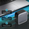 LDNIO Q408 100W GaN USB+3 USB-C / Type-C Interface Charger with 1m 100W USB-C / Type-C to USB-C / Type-C Data Cable, Plug Type:EU Plug(White)