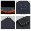 HAWEEL 14W 4-Fold ETFE Solar Panel Charger with 5V / 2.1A Max Dual USB Ports, Support QC3.0 and AFC(Black)