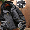 LSM-121 Men Autumn And Winter Jackets Grab Fleece Inner Lining Outdoor Hiking Clothes, Size: 6XL(Red)