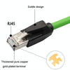 0.5m CAT6 Double Shielded Gigabit Industrial Cable Vibration-Resistant And Highly Flexible Drag Chain Cable