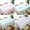 Printinging Coffee Dining Table Cloth PVC Waterproof Oilproof Anti-scalding Tablecloth, Size:140x180cm Dining Table(Hello Pink)