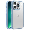 For iPhone 13 Pro Max Hardware Side Cooling Skin Feel Frosted Metal Lens Frame Phone Case(Sky Blue)