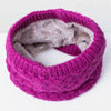 Winter Plus Velvet Thicken Warm Pullover Knit Scarf, Size:47 x 22cm(Black)