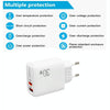 PD31 5V-20V 30W USB-C / Type-C + USB-A Multi Protocol Compatible Charger, EU Plug(White)
