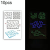 10 PCS Waterproof Color Luminous Tattoo Sticker Face Sticker(EX-007)