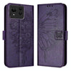 For Asus Zenfone 11 Ultra Embossed Butterfly Leather Phone Case(Dark Purple)