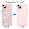 iPhone 15 Plus Glass Back Cover Pink - with Camera Lens Cover