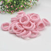 20pcs / Pack Girls Kids Rubber Bands Ponytail Holder Elastic Hair Bands(Pink)