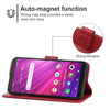 For Alcatel Axel (5004R) / Lumos (DALN5023) Leather Phone Case(Red)