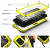 For Galaxy S20 Ultra Shockproof Waterproof Dust-proof Metal + Silicone Protective Case with Holder(Yellow)