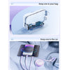 ROMOSS CB258L 6A 3-In-1 Telescopic Data Charging Cable USB-A To Type-C & 8 Pin & Micro Wire 1.1m (Purple)