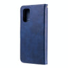 For Samsung Galaxy A32 4G Fashion Calf Texture Zipper Horizontal Flip Leather Case with Stand & Card Slots & Wallet(Blue)